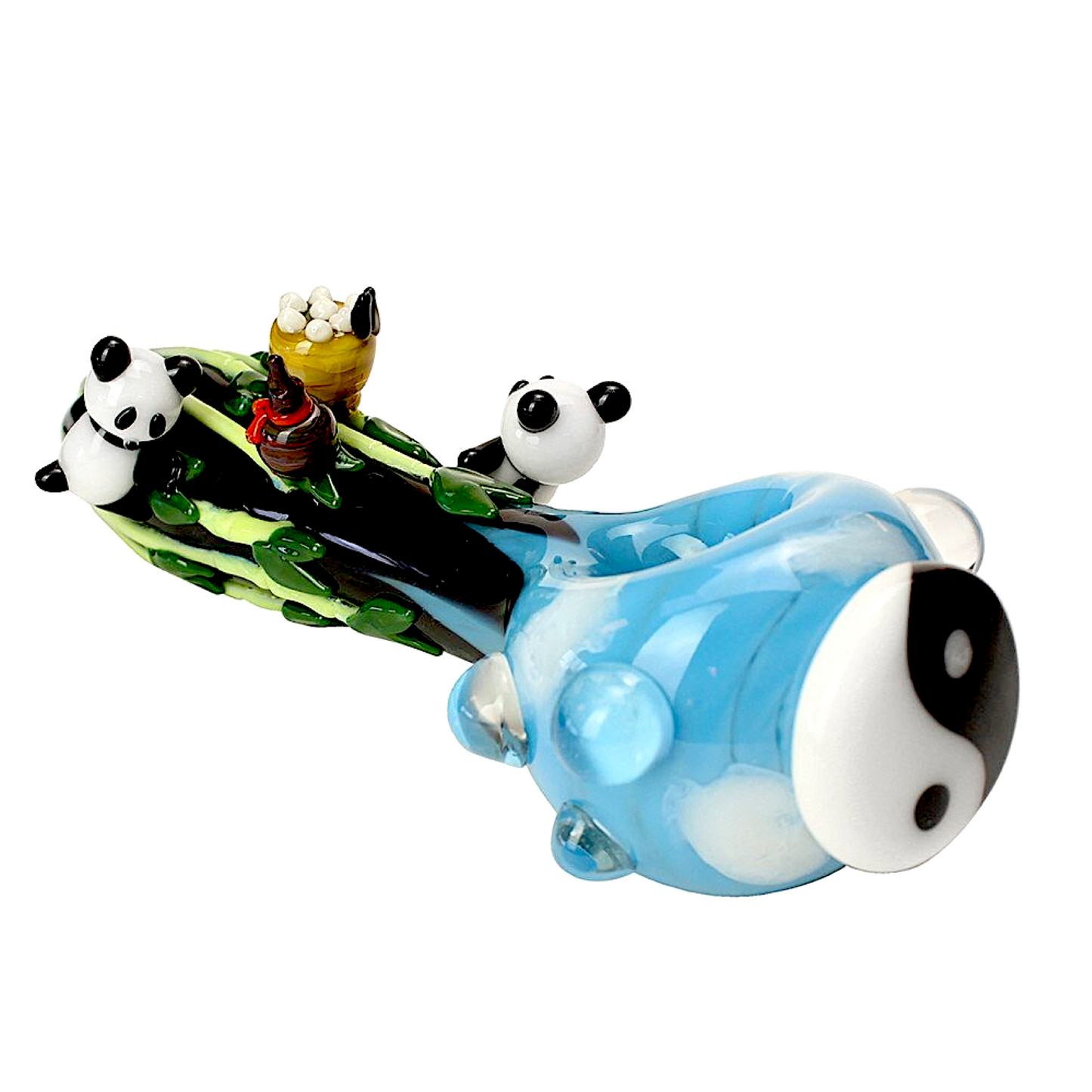 Empire Glassworks “Climbing Pandas” Hand Pipe 🐼