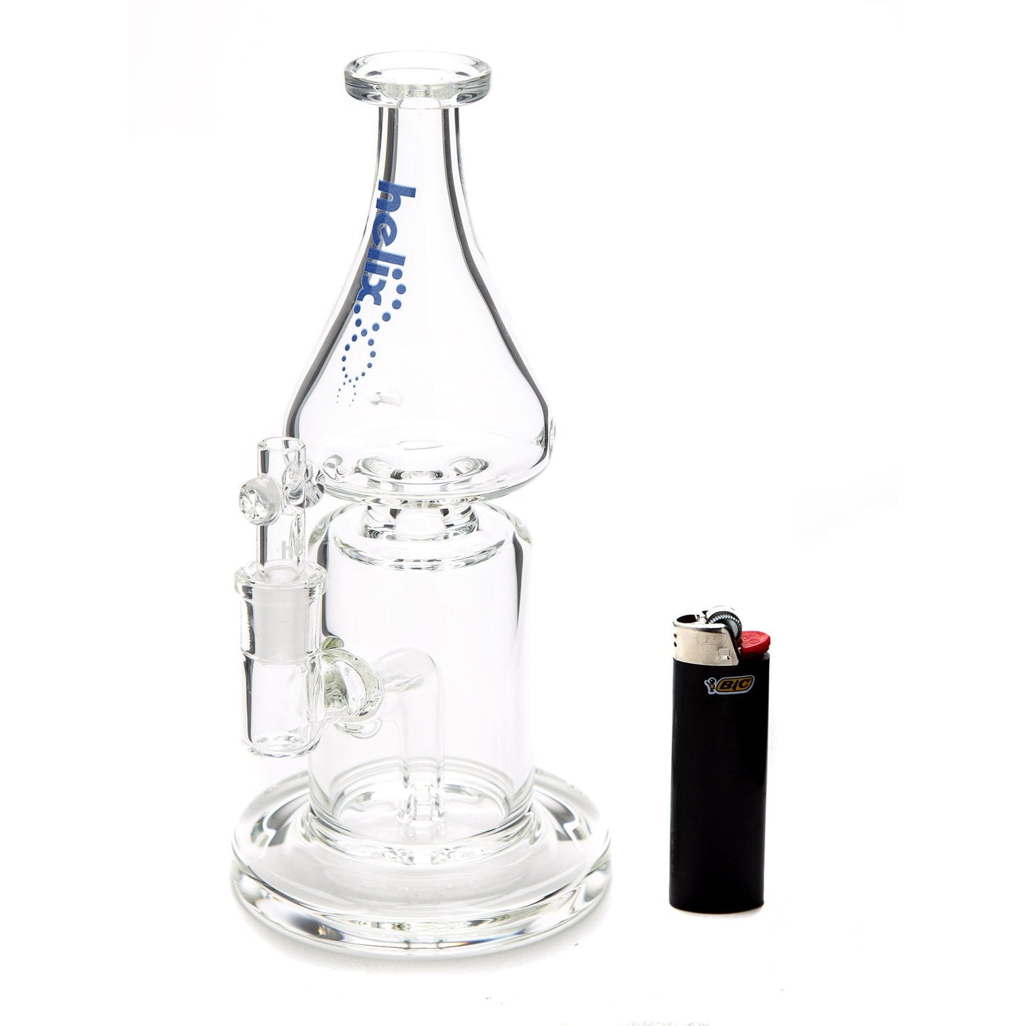 Grav® 9” Helix Flare Base Bong w. Fixed Downstem