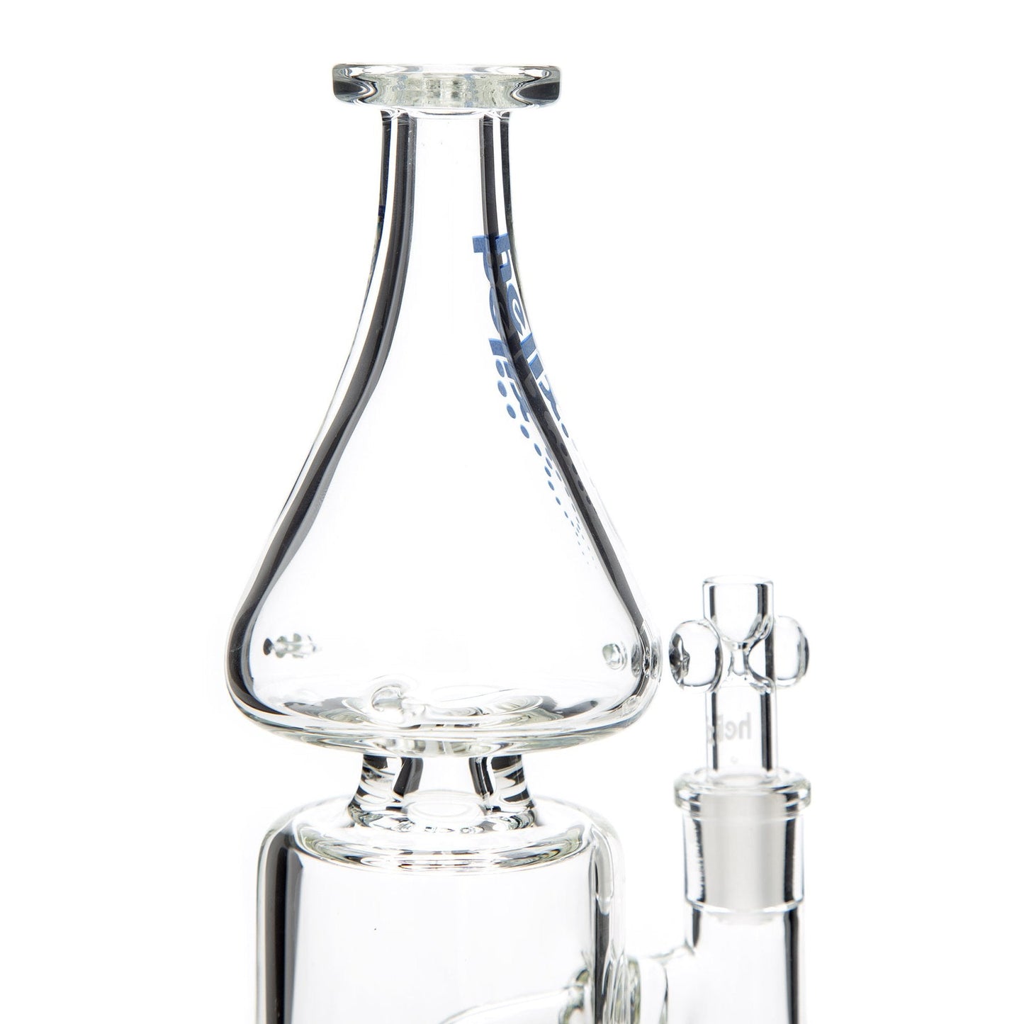 Grav® 9” Helix Flare Base Bong w. Fixed Downstem