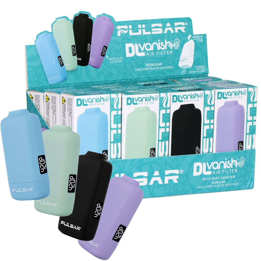 Pulsar DL Vanish Personal Air Filter with Puff Counter | 12pc Assorted Display